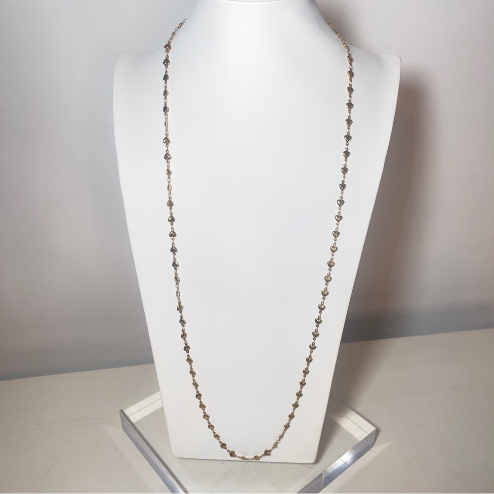Pair of Yellow Gold Milor Stainless Steel Heart Necklaces - Picture 10 of 16